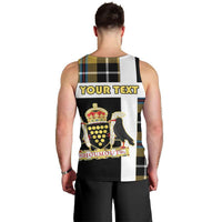 Personalized Cornwall Men Tank Top Coat Of Arms - Cornish Tartan - Wonder Print Shop