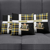 Cornwall Pillow Cover Coat Of Arms - Cornish Tartan - Wonder Print Shop