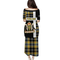 Personalized Cornwall Puletasi Coat Of Arms - Cornish Tartan - Wonder Print Shop