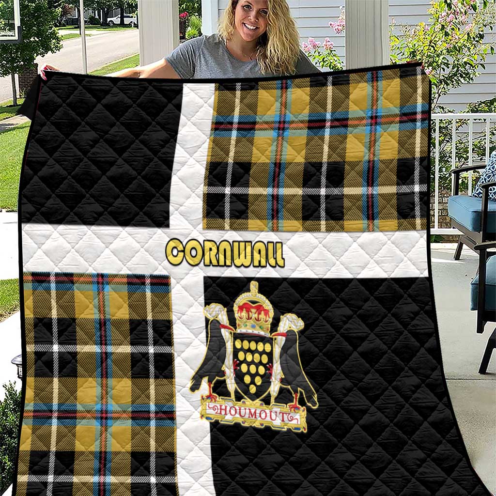 Cornwall Quilt Coat Of Arms - Cornish Tartan - Wonder Print Shop