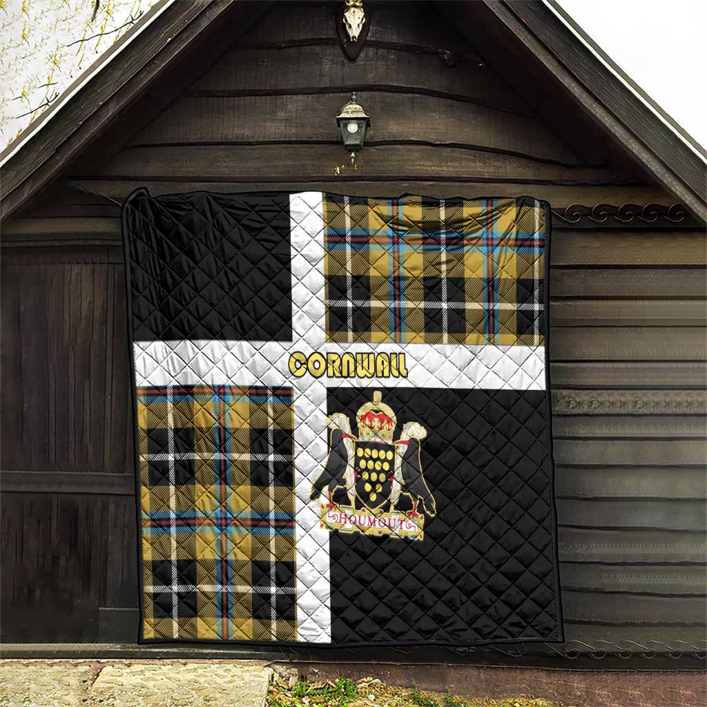 Cornwall Quilt Coat Of Arms - Cornish Tartan - Wonder Print Shop