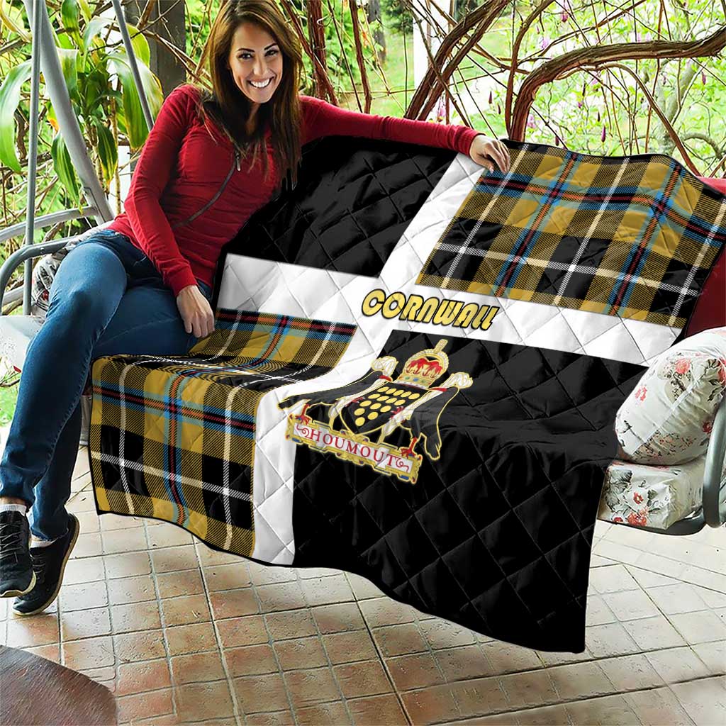 Cornwall Quilt Coat Of Arms - Cornish Tartan - Wonder Print Shop
