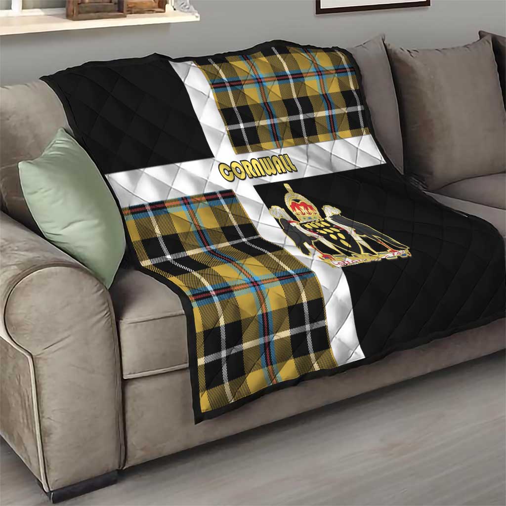 Cornwall Quilt Coat Of Arms - Cornish Tartan - Wonder Print Shop