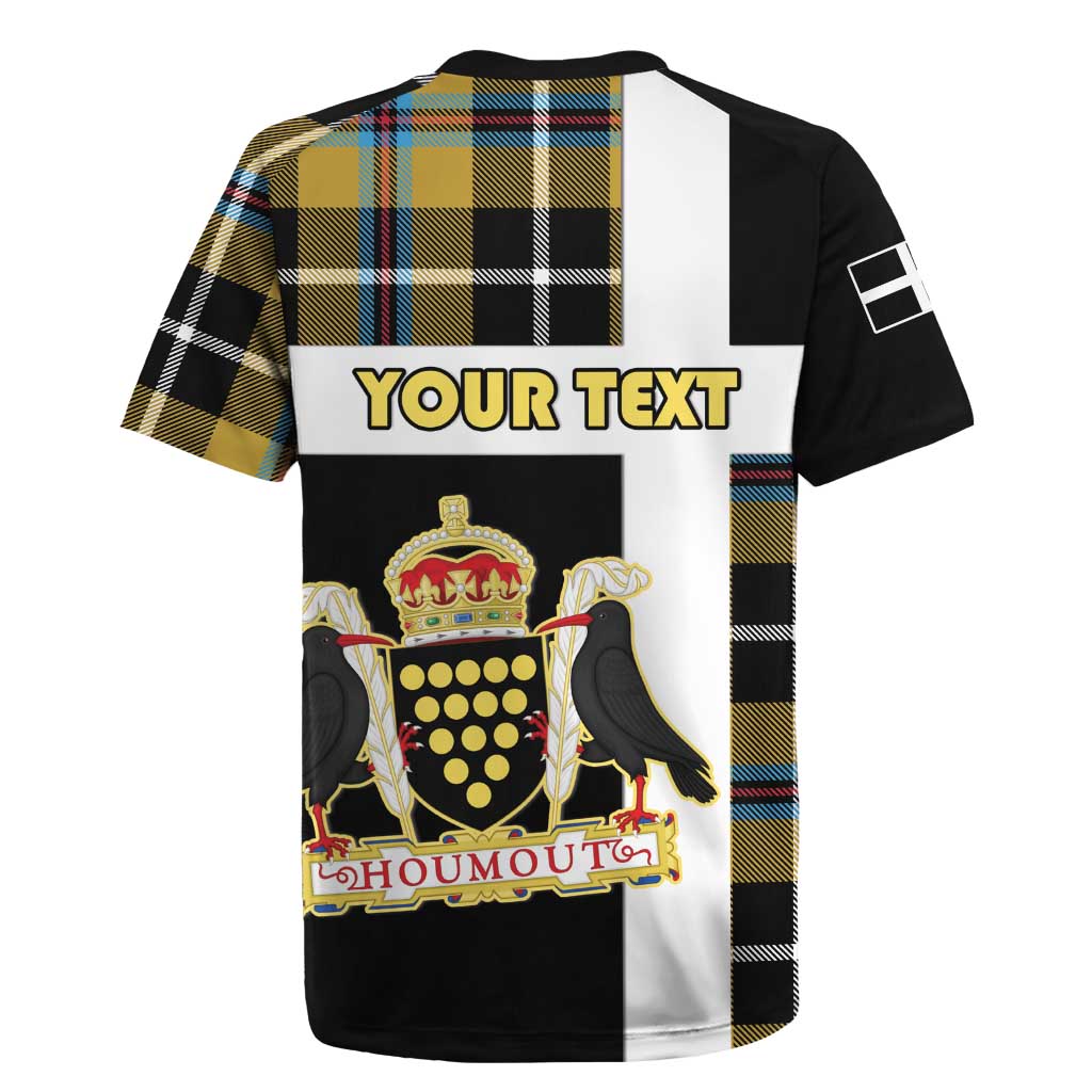Personalized Cornwall Rugby Jersey Coat Of Arms - Cornish Tartan - Wonder Print Shop