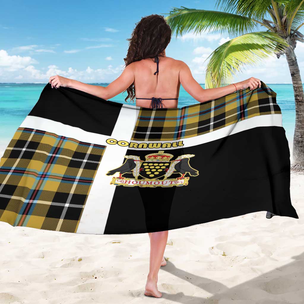 Cornwall Sarong Coat Of Arms - Cornish Tartan - Wonder Print Shop