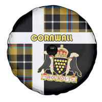 Cornwall Spare Tire Cover Coat Of Arms - Cornish Tartan - Wonder Print Shop