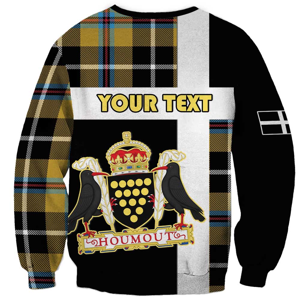 Personalized Cornwall Sweatshirt Coat Of Arms - Cornish Tartan - Wonder Print Shop
