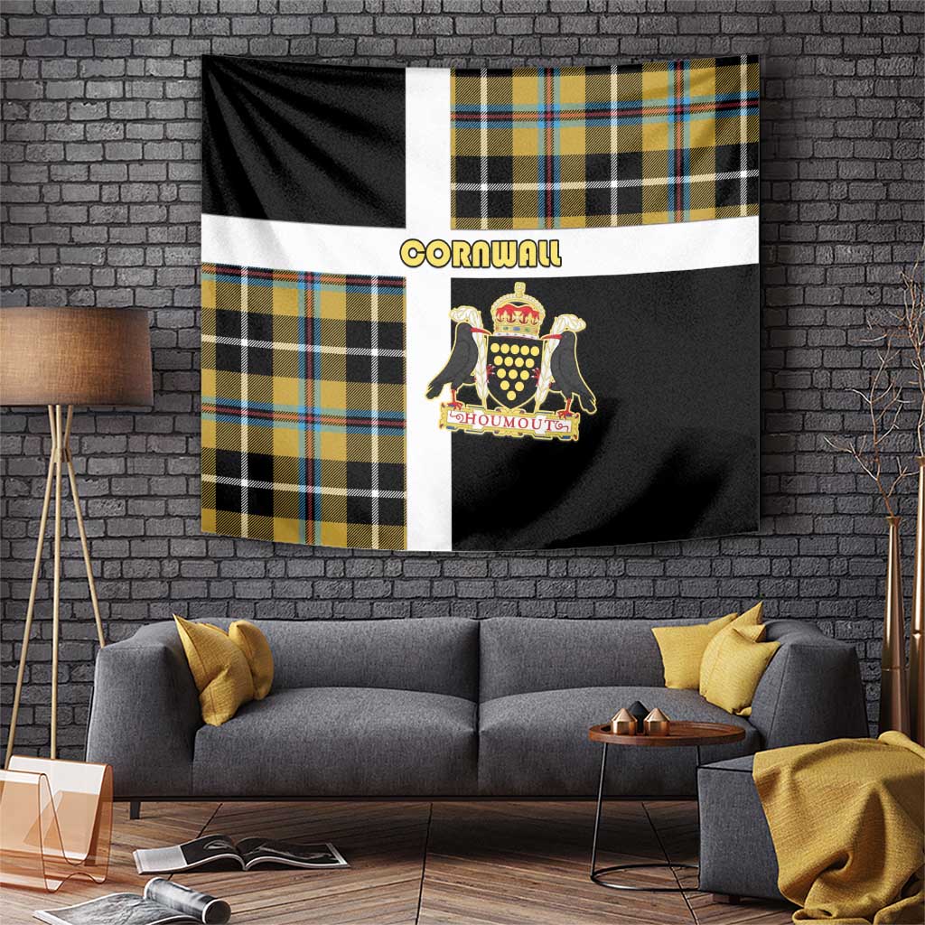Cornwall Tapestry Coat Of Arms - Cornish Tartan - Wonder Print Shop
