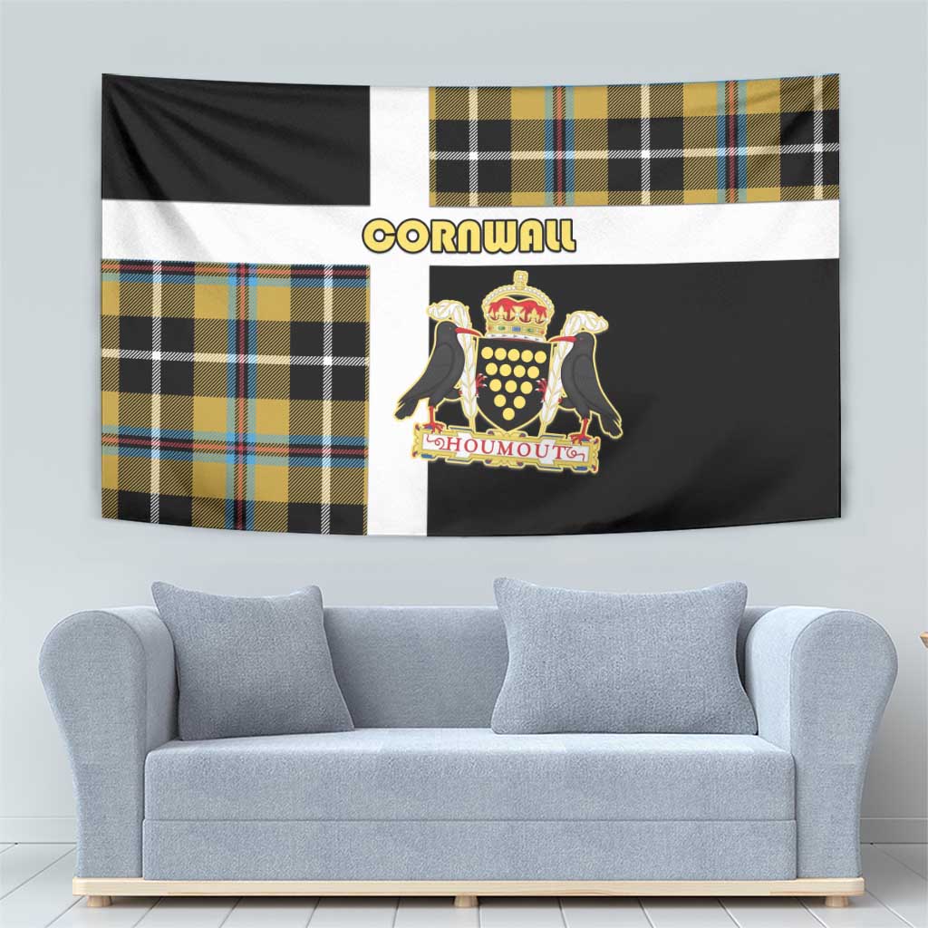 Cornwall Tapestry Coat Of Arms - Cornish Tartan - Wonder Print Shop