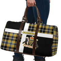 Cornwall Travel Bag Coat Of Arms - Cornish Tartan - Wonder Print Shop