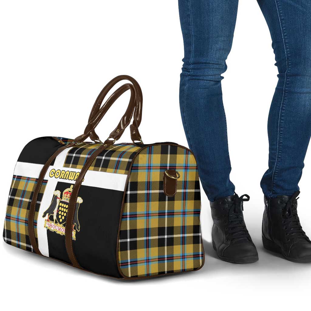 Cornwall Travel Bag Coat Of Arms - Cornish Tartan - Wonder Print Shop