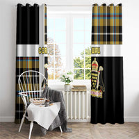 Cornwall Window Curtain Coat Of Arms - Cornish Tartan - Wonder Print Shop