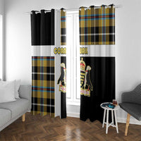 Cornwall Window Curtain Coat Of Arms - Cornish Tartan - Wonder Print Shop