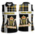 Personalized Cornwall Women Sleeveless Polo Shirt Coat Of Arms - Cornish Tartan - Wonder Print Shop