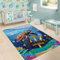 Barbados Sea Turtle Area Rug Ocean Style - Wonder Print Shop