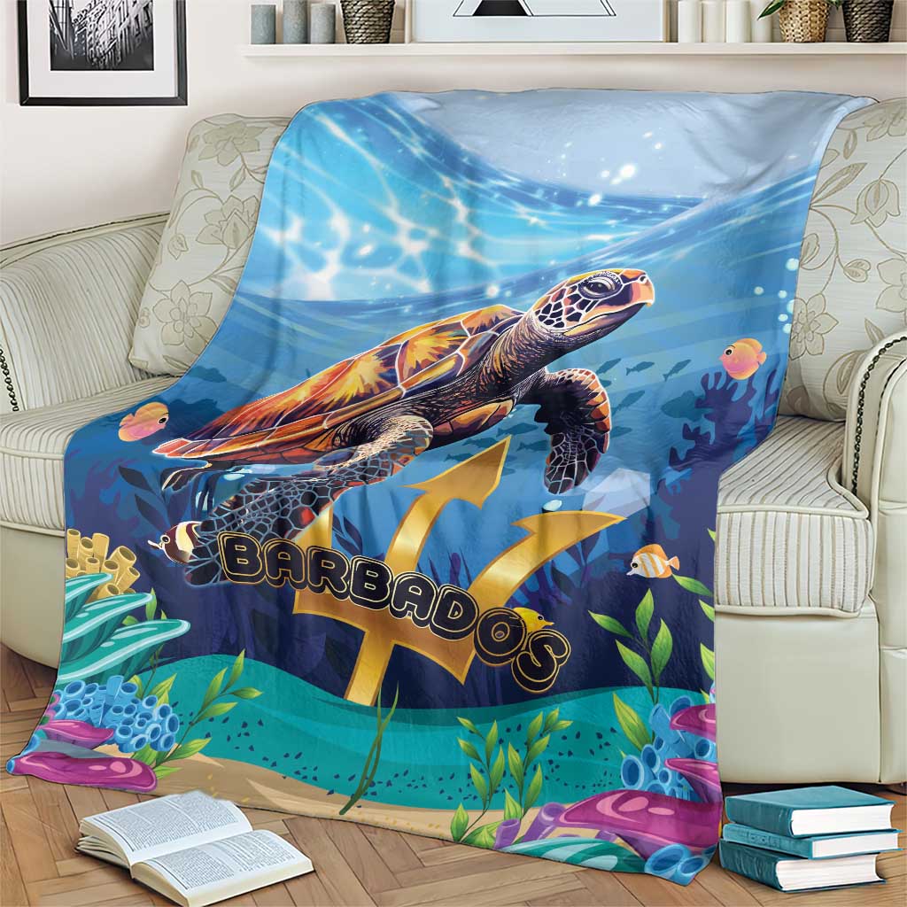 Barbados Sea Turtle Blanket Ocean Style