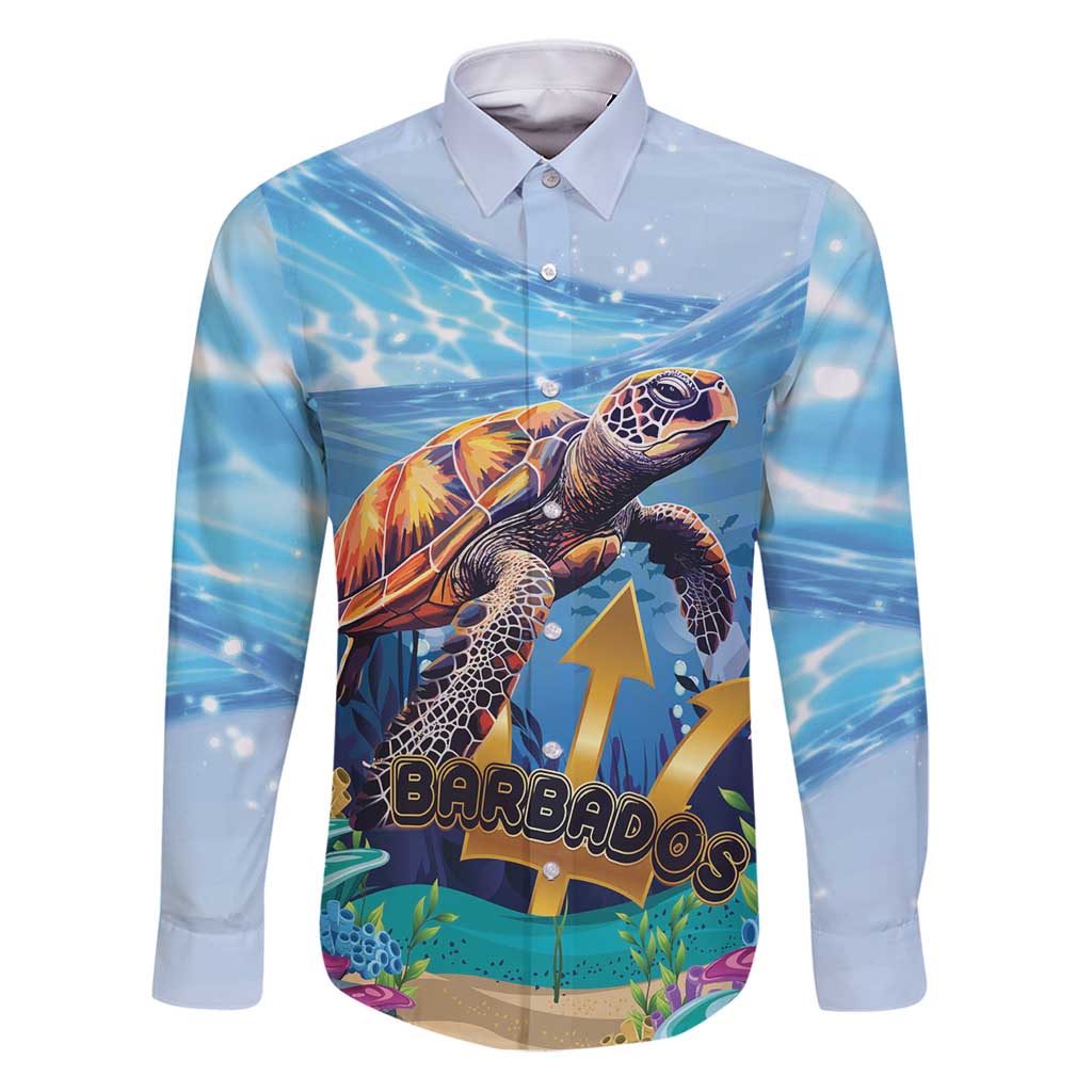 Personalised Barbados Sea Turtle Family Matching Puletasi and Hawaiian Shirt Ocean Style - Wonder Print Shop