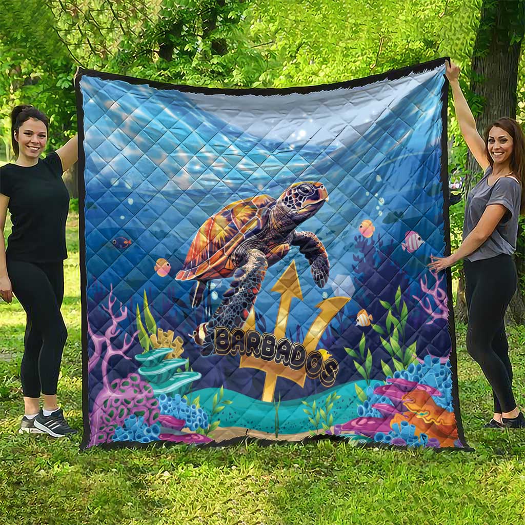 Barbados Sea Turtle Quilt Ocean Style - Wonder Print Shop