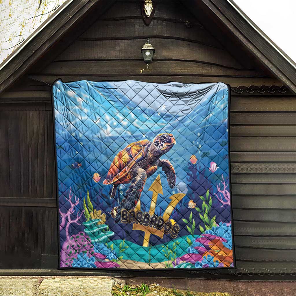 Barbados Sea Turtle Quilt Ocean Style - Wonder Print Shop