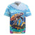 Personalised Barbados Sea Turtle Rugby Jersey Ocean Style - Wonder Print Shop