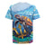 Personalised Barbados Sea Turtle Rugby Jersey Ocean Style - Wonder Print Shop