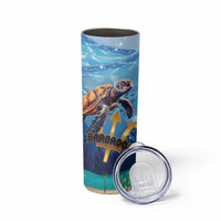 Personalised Barbados Sea Turtle Skinny Tumbler Ocean Style - Wonder Print Shop