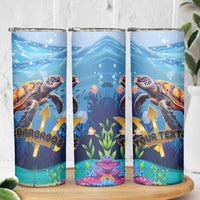 Personalised Barbados Sea Turtle Skinny Tumbler Ocean Style - Wonder Print Shop