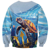 Personalised Barbados Sea Turtle Sweatshirt Ocean Style - Wonder Print Shop