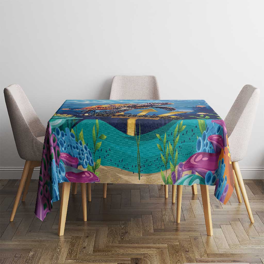 Barbados Sea Turtle Tablecloth Ocean Style - Wonder Print Shop