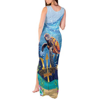 Personalised Barbados Sea Turtle Tank Maxi Dress Ocean Style - Wonder Print Shop