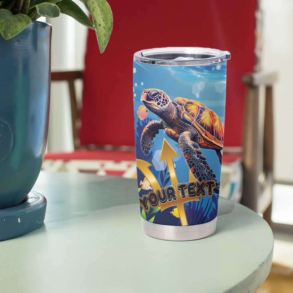Personalised Barbados Sea Turtle Tumbler Cup Ocean Style - Wonder Print Shop