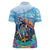 Personalised Barbados Sea Turtle Women Polo Shirt Ocean Style - Wonder Print Shop