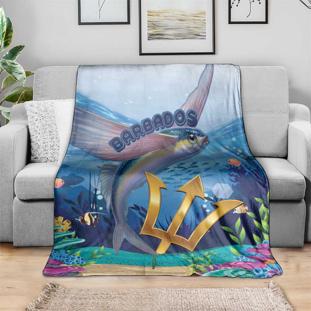 Barbados Flying Fish Blanket Ocean Style