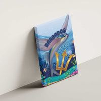 Barbados Flying Fish Canvas Wall Art Ocean Style - Wonder Print Shop