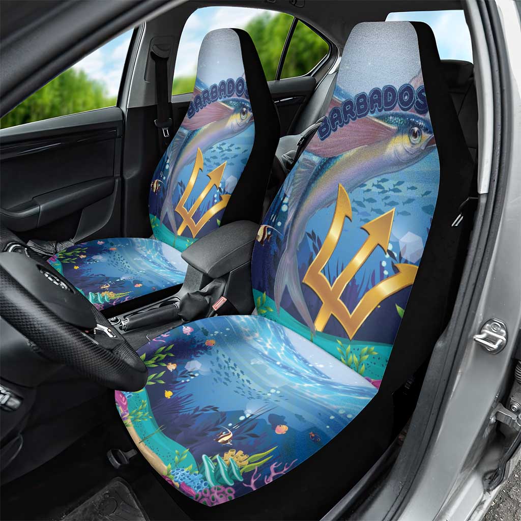Barbados Flying Fish Car Seat Cover Ocean Style - Wonder Print Shop