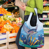 Barbados Flying Fish Grocery Bag Ocean Style