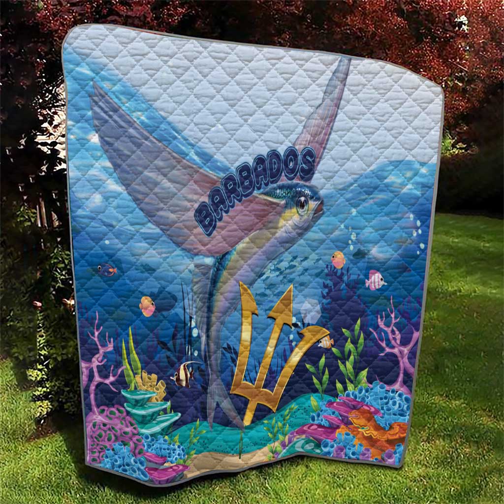 Barbados Flying Fish Quilt Ocean Style - Wonder Print Shop