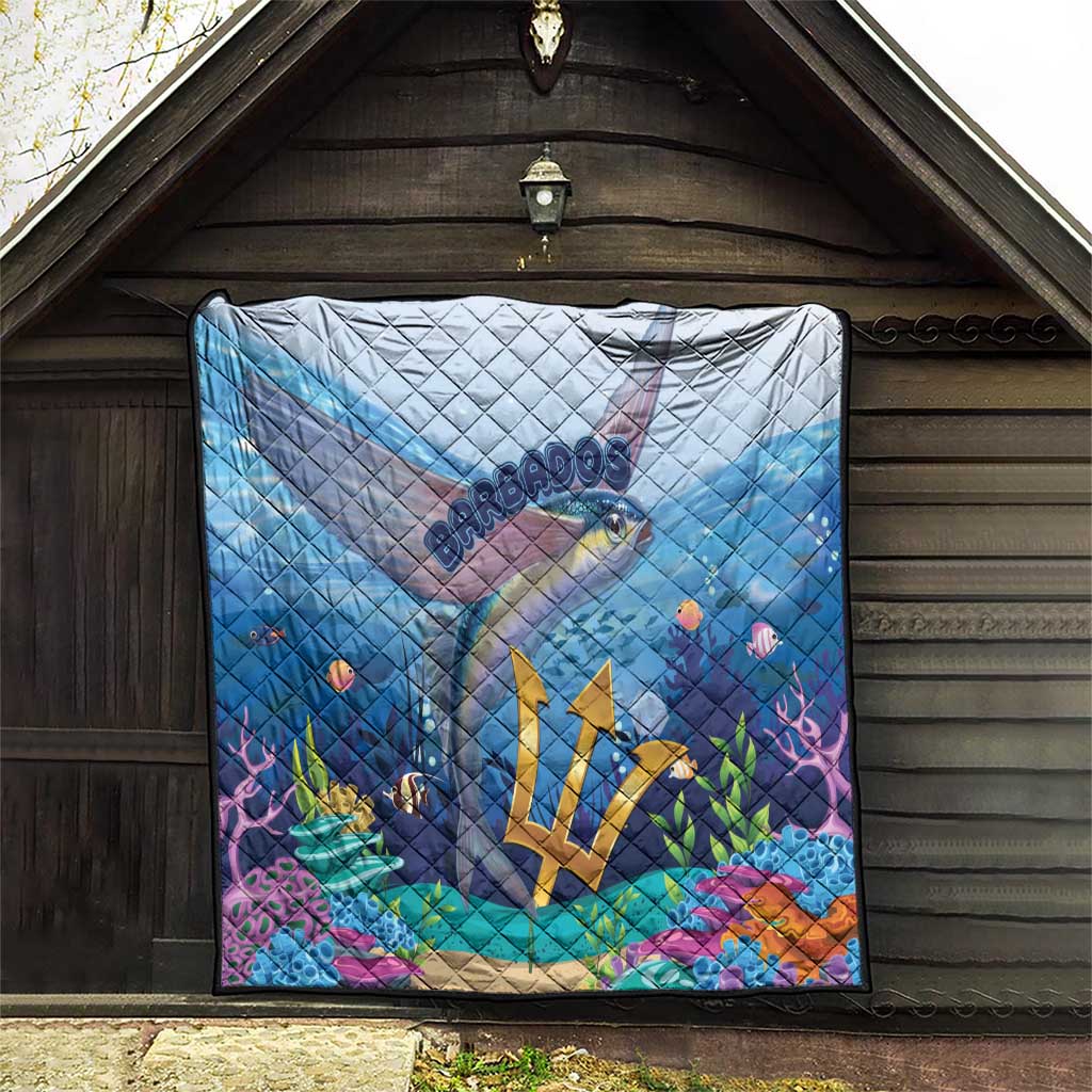 Barbados Flying Fish Quilt Ocean Style - Wonder Print Shop