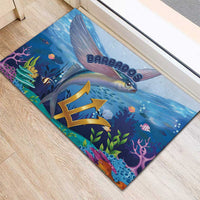 Barbados Flying Fish Rubber Doormat Ocean Style - Wonder Print Shop