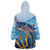 Personalised Barbados Flying Fish Wearable Blanket Hoodie Ocean Style - Wonder Print Shop