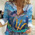 Personalised Barbados Flying Fish Women Casual Shirt Ocean Style - Wonder Print Shop