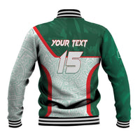 Custom Mexico Football Baseball Jacket Aztec Pattern - Wonder Print Shop