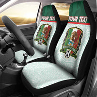 Custom Mexico Football Car Seat Cover Aztec Pattern - Wonder Print Shop