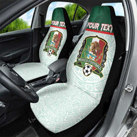 Custom Mexico Football Car Seat Cover Aztec Pattern - Wonder Print Shop