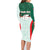 Custom Mexico Football Family Matching Long Sleeve Bodycon Dress and Hawaiian Shirt Aztec Pattern - Wonder Print Shop