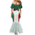 Custom Mexico Football Family Matching Mermaid Dress and Hawaiian Shirt Aztec Pattern - Wonder Print Shop