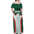 Custom Mexico Football Family Matching Off Shoulder Maxi Dress and Hawaiian Shirt Aztec Pattern - Wonder Print Shop