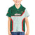 Custom Mexico Football Family Matching Off Shoulder Short Dress and Hawaiian Shirt Aztec Pattern - Wonder Print Shop