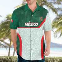 Custom Mexico Football Hawaiian Shirt Aztec Pattern - Wonder Print Shop