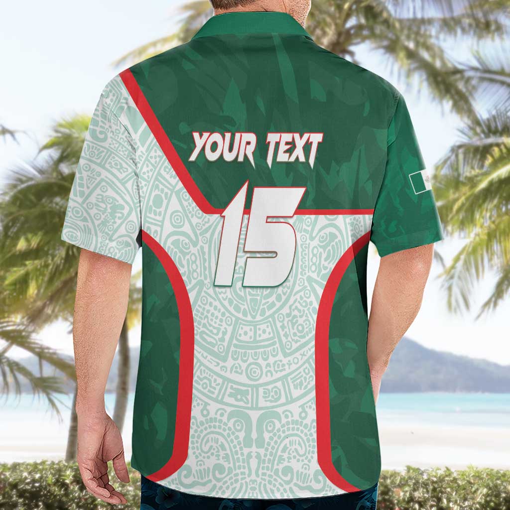 Custom Mexico Football Hawaiian Shirt Aztec Pattern - Wonder Print Shop